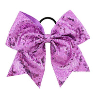 Load image into Gallery viewer, 12 Pack Random Color Sequins Bow Hair Ties For Girls Wholesale 28702541
