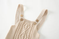 Load image into Gallery viewer, Baby Unisex Solid Color Crochet Rompers Wholesale 13599617
