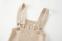 Load image into Gallery viewer, Baby Unisex Solid Color Crochet Rompers Wholesale 13599617
