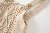 Load image into Gallery viewer, Baby Unisex Solid Color Crochet Rompers Wholesale 13599617
