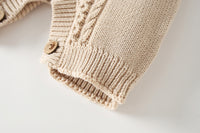 Load image into Gallery viewer, Baby Unisex Solid Color Crochet Rompers Wholesale 13599617
