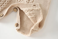 Load image into Gallery viewer, Baby Unisex Solid Color Crochet Rompers Wholesale 13599617
