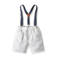 Load image into Gallery viewer, Baby Kid Boys Solid Color Striped Rompers Wholesale 21110995
