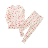 Load image into Gallery viewer, 2 Pieces Set Baby Kid Unisex Animals Star Print Tops and Fruit Dinosaur Pants Sleepwears Wholesale 145310471
