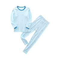 Load image into Gallery viewer, 2 Pieces Set Baby Kid Unisex Animals Star Print Tops and Fruit Dinosaur Pants Sleepwears Wholesale 145310471
