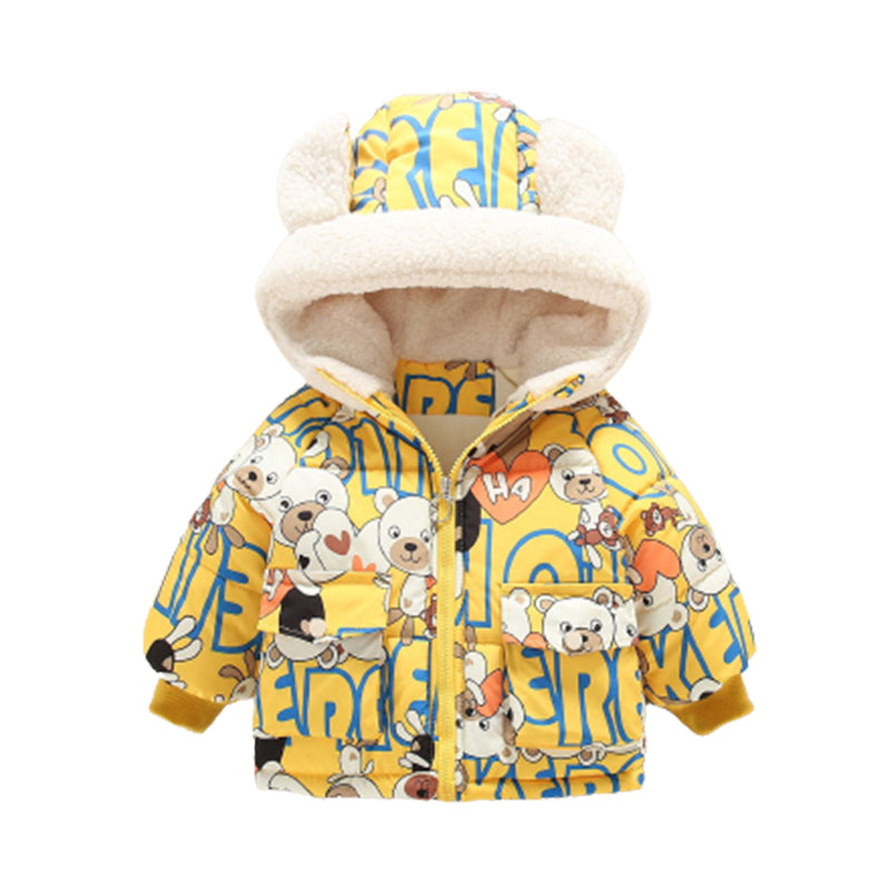 Baby Kid Boys Animals Plant Print Jackets Outwears Wholesale 15109253