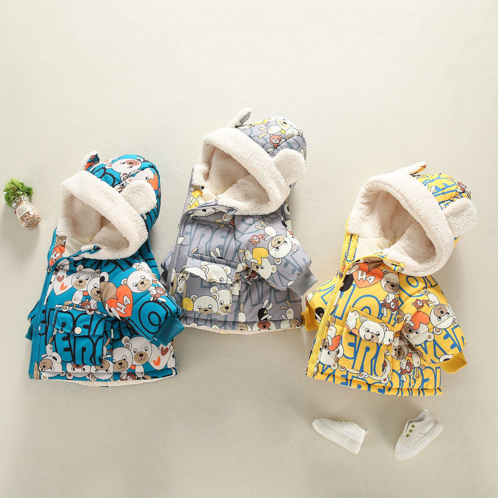 Baby Kid Boys Animals Plant Print Jackets Outwears Wholesale 15109253