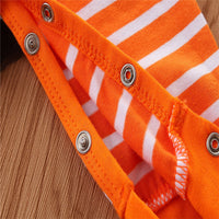 Load image into Gallery viewer, 2 Pieces Set Baby Girls Boys Halloween Striped Cartoon Jumpsuits And Hats Wholesale 54387567
