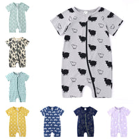 Load image into Gallery viewer, Baby Animal Printed Zipper Romper Wholesale 096849
