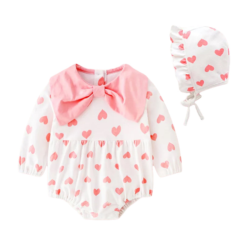 Baby Girls Love heart Rompers Wholesale 180110811