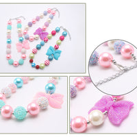 Load image into Gallery viewer, 1 Pack Girl Beaded Necklace And Bracelet Wholesale 20123685
