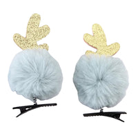 Load image into Gallery viewer, 1 Pack Kid Girl Xmas Pom Pom Hair Clips Wholesale 32325942
