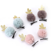Load image into Gallery viewer, 1 Pack Kid Girl Xmas Pom Pom Hair Clips Wholesale 32325942
