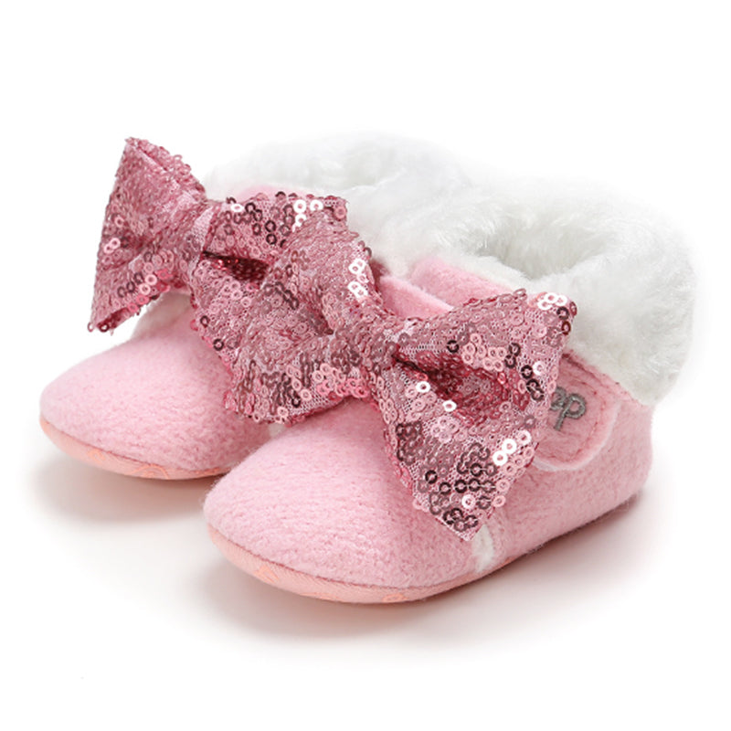 2 Pieces Baby Girls Bow Shoes And Accessories Headwear Wholesale 88687553