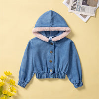 Load image into Gallery viewer, Baby Kid Girls Solid Color Jackets Outwears Wholesale 23021354
