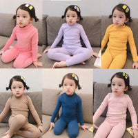 Load image into Gallery viewer, 2 Pieces Set Baby Kid Unisex Solid Color Tops And Pants Wholesale 167113448
