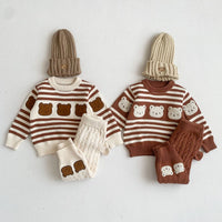 Load image into Gallery viewer, Baby Unisex Striped Cartoon Sweaters Wholesale 221216644
