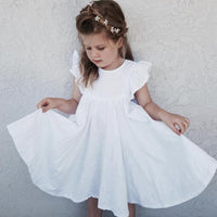 Load image into Gallery viewer, Baby Kid Girls Solid Color Dresses Wholesale 22030844
