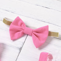 Load image into Gallery viewer, 2-Piece Summer Baby Girl Lace Decor Flutter Sleeve Backless Bodysuit Wholesale 28514740
