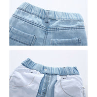 Load image into Gallery viewer, Baby Kid Unisex Solid Color Ripped Shorts Jeans Wholesale 20042607

