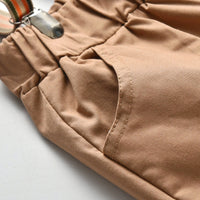 Load image into Gallery viewer, 2 Pieces Set Baby Kid Boys Birthday Party Checked Bow Shirts And Solid Color Rompers Wholesale 21110904
