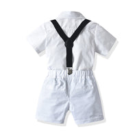 Load image into Gallery viewer, 2 Pieces Set Baby Kid Boys Birthday Party Bow Shirts And Solid Color Rompers Wholesale 21110910
