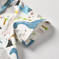 Load image into Gallery viewer, 2 Pieces Set Baby Kid Boys Beach Dinosaur Cartoon Print T-Shirts And Solid Color Shorts Wholesale 211109103
