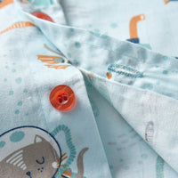 Load image into Gallery viewer, 2 Pieces Set Baby Kid Boys Animals Cartoon Print Shirts And Solid Color Rompers Wholesale 211109119
