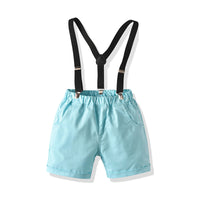 Load image into Gallery viewer, 2 Pieces Set Baby Kid Boys Birthday Party Bow Shirts And Solid Color Rompers Wholesale 211109124
