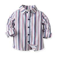 Load image into Gallery viewer, 3 Pieces Set Baby Kid Boys Birthday Party Striped Bow Shirts Solid Color Vests Waistcoats And Rompers Wholesale 211109128
