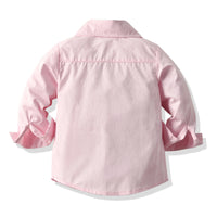 Load image into Gallery viewer, 3 Pieces Set Baby Kid Boys Dressy Solid Color Bow Shirts Jumpsuits And Vests Waistcoats Wholesale 211109135
