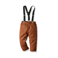 Load image into Gallery viewer, 2 Pieces Set Baby Kid Boys Checked Shirts Solid Color And Bow Jumpsuits Others accessories Wholesale 211109145
