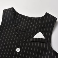 Load image into Gallery viewer, 3 Pieces Set Baby Boys Birthday Party Bow Rompers Striped Vests Waistcoats And Solid Color Jumpsuits Wholesale 211109156

