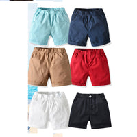 Load image into Gallery viewer, Baby Kid Boys Solid Color Striped Shorts Wholesale 211109167
