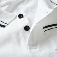 Load image into Gallery viewer, 3 Pieces Set Baby Kid Boys Birthday Party Striped Bow Polo Shirts Solid Color Vests Waistcoats And Pants Wholesale 211109169
