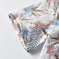 Load image into Gallery viewer, 2 Pieces Set Baby Kid Boys Birthday Party Flower Bow Print Shirts And Solid Color Rompers Wholesale 21110917
