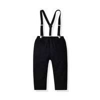 Load image into Gallery viewer, 2 Pieces Set Baby Kid Boys Birthday Party Bow Shirts And Solid Color Jumpsuits Wholesale 211109184
