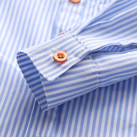 Load image into Gallery viewer, 2 Pieces Set Baby Kid Boys Birthday Party Striped Bow Shirts And Solid Color Pants Wholesale 211109188

