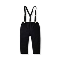 Load image into Gallery viewer, 2 Pieces Set Baby Kid Boys Birthday Party Bow Shirts And Solid Color Jumpsuits Wholesale 211109203
