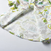 Load image into Gallery viewer, 2 Pieces Set Baby Kid Boys Birthday Party Dinosaur Bow Print Shirts And Solid Color Rompers Wholesale 211109209
