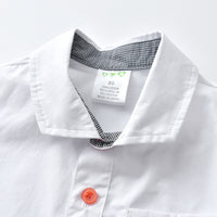 Load image into Gallery viewer, 2 Pieces Set Baby Boys Birthday Party Bow Rompers And Solid Color Jumpsuits Wholesale 21110921
