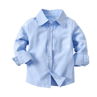 Load image into Gallery viewer, 2 Pieces Set Baby Kid Boys Birthday Party Solid Color Bow Shirts And Jumpsuits Wholesale 211109212
