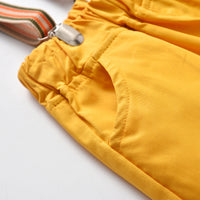 Load image into Gallery viewer, 2 Pieces Set Baby Kid Boys Birthday Party Solid Color Bow Shirts And Rompers Wholesale 211109214
