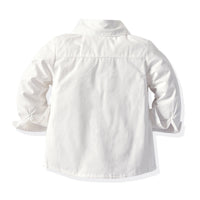 Load image into Gallery viewer, 2 Pieces Set Baby Kid Boys Birthday Party Solid Color Bow Shirts And Pants Wholesale 211109219
