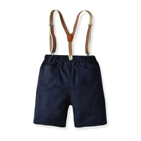 Load image into Gallery viewer, 2 Pieces Set Baby Kid Boys Birthday Party Bow Shirts And Solid Color Rompers Wholesale 211109221
