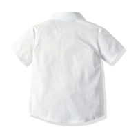 Load image into Gallery viewer, 2 Pieces Set Baby Kid Boys Birthday Party Bow Shirts And Solid Color Rompers Wholesale 211109221
