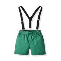 Load image into Gallery viewer, 2 Pieces Set Baby Kid Boys Birthday Party Bow Shirts And Solid Color Rompers Wholesale 211109223
