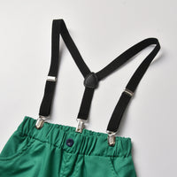 Load image into Gallery viewer, 2 Pieces Set Baby Kid Boys Birthday Party Bow Shirts And Solid Color Rompers Wholesale 211109223
