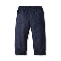 Load image into Gallery viewer, 3 Pieces Set Baby Kid Boys Dressy Birthday Party Striped Bow Shirts Solid Color Vests Waistcoats And Pants Wholesale 211109240
