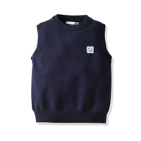 Load image into Gallery viewer, 3 Pieces Set Baby Kid Boys Birthday Party Expression Vests Waistcoats Solid Color Shirts And Pants Wholesale 211109241
